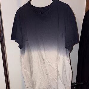 American Eagle Outfitters Black and White Gradient Tee